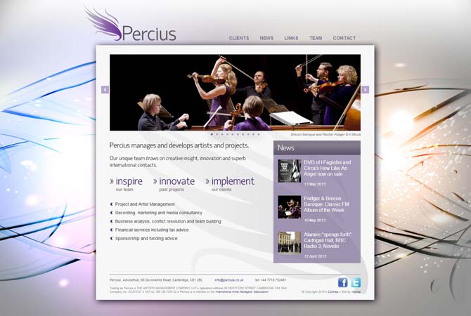 Percius Artist and Project Management