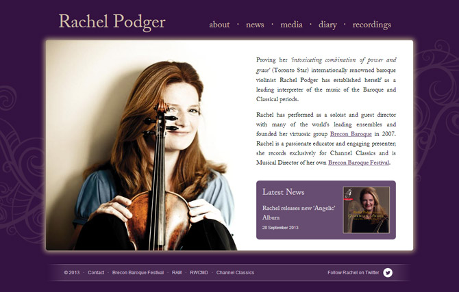 Rachel Podger website